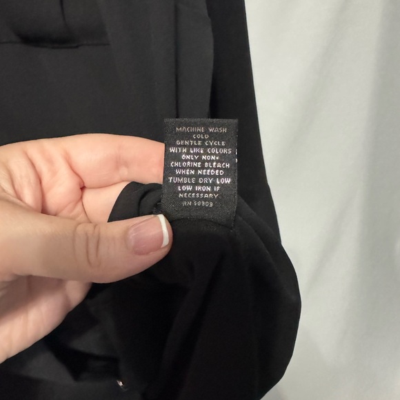 Slim Factor By Investments Button Front Top - Black - 2X - Picture 6 of 6